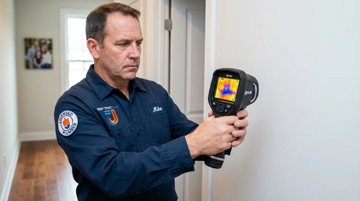 Thermal imaging leak detection by Johns Plumbing LLC in Poteet